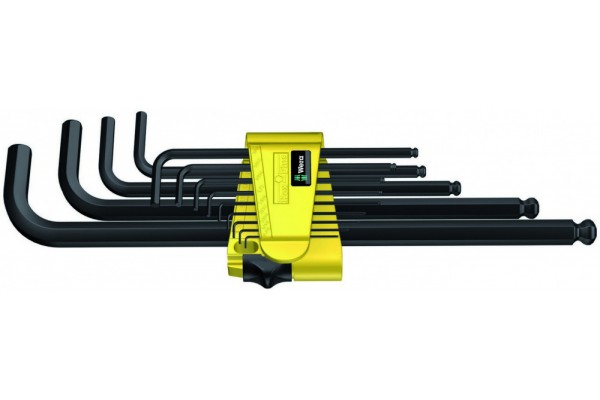 фото WE-021728 — Набор шестигранных ключей WERA 950 PKL/13 SZ N, дюймовых, BlackLaser, 13 предметов(WE-021728), WERA