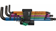 Набор Г-образных ключей, метрических WERA 950 SPKL/9 SM N Multicolour BlackLaser 022089
