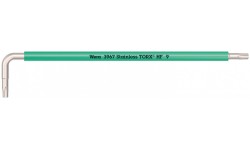 фото 3967 SXL HF TORX® Multicolour Г-образный ключ с функцией фиксации крепежа, удлиненный, нержавеющая сталь, TX 9 x 101 мм (WE-022681])