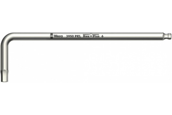 фото WE-022704 — Шестигранный ключ WERA 3950 PKL, нержавеющая сталь, Hex-Plus, 4.0 mm(WE-022704), WERA