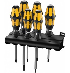 WE-024410 — Набор ударных отвёрток WERA 977/6 TORX Kraftform, 6 предметов