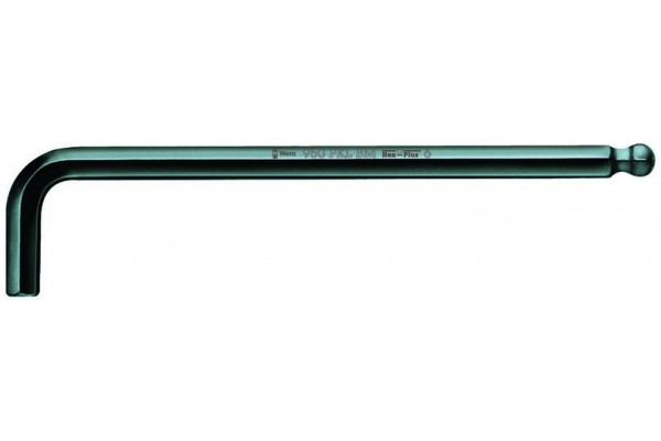 фото WE-027107 — Шестигранный ключ WERA 950 PKL BM, метрический, BlackLaser, Hex-Plus, 6.0 mm(WE-027107), WERA