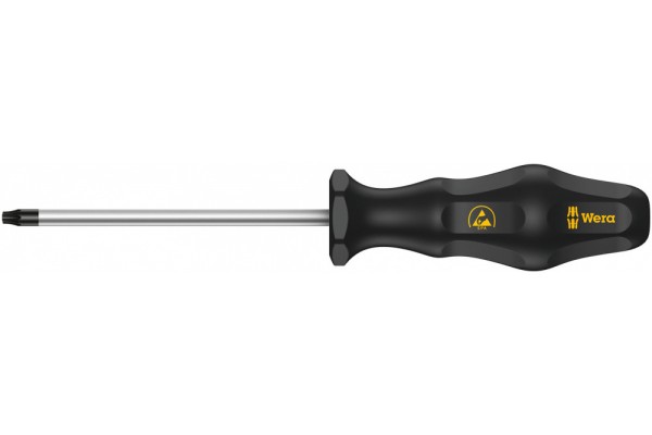 фото WE-030131 — Отвёртка WERA 1567 ESD TORX BO антистатическая с отверстием, TX 10 x 80 mm(WE-030131), WERA