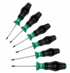 WE-031552 — Набор отверток WERA1334/1355/6 с ручкой Kraftform Comfort, 6 предметов