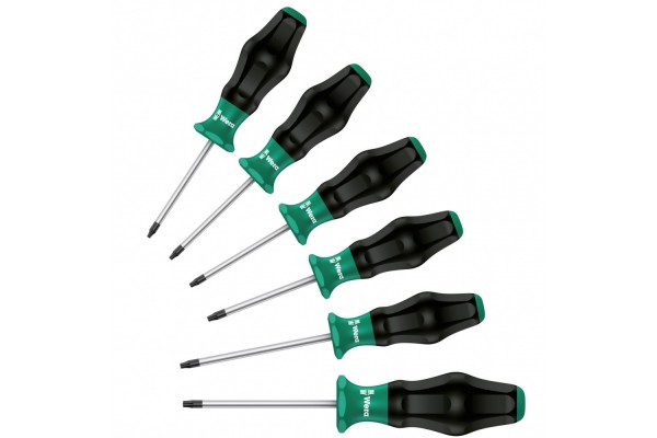 фото WE-031552 — Набор отверток WERA1334/1355/6 с ручкой Kraftform Comfort, 6 предметов(WE-031552), WERA