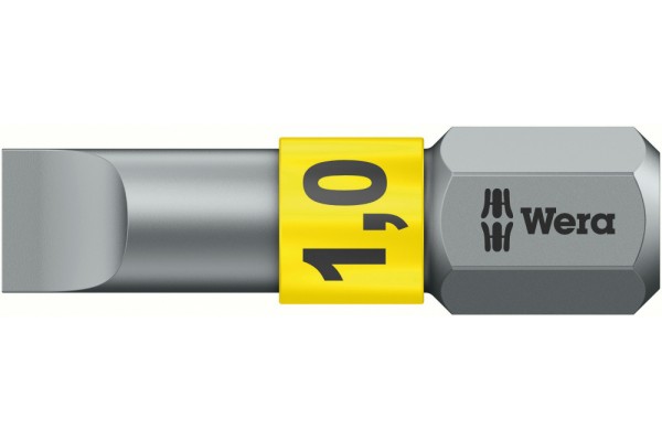 фото WE-056066 — Бита шлицевая WERA 800/1 BTZ BiTorsion, 1.0 x 5.5 x 25 mm(WE-056066), WERA