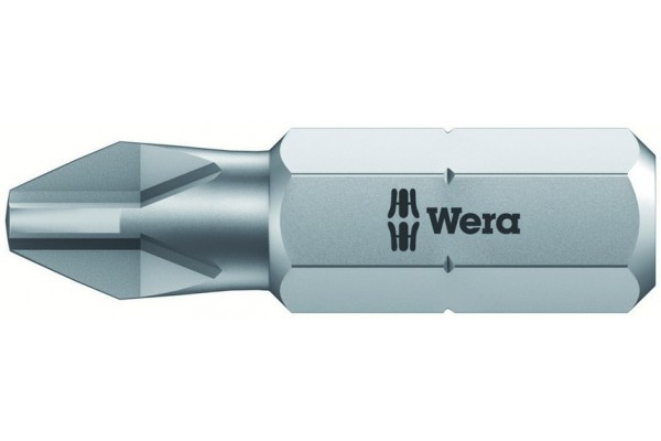 фото WE-056500 — Бита крестовая Phillips с закалкой до вязкой твёрдости WERA 851/1 Z, PH 0 x 25 mm(WE-056500), WERA