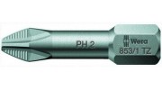 WE-056664 — Бита крестовая Phillips с противоскользящей насечкой WERA 853/1 TZ, ACR®, PH 3 x 25 mm