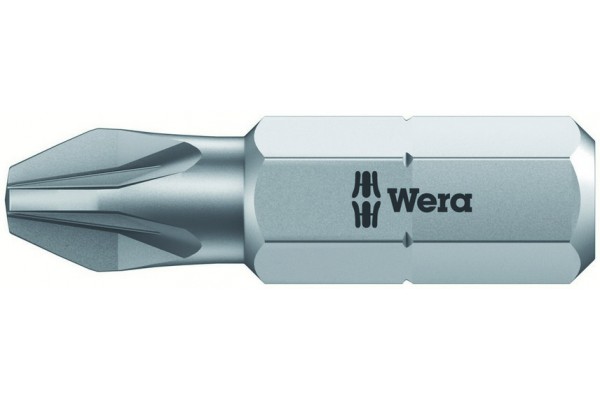 фото WE-056805 — Бита крестовая Pozidriv с закалкой до вязкой твёрдости WERA 855/1 Z, PZ 0 x 25 mm(WE-056805), WERA