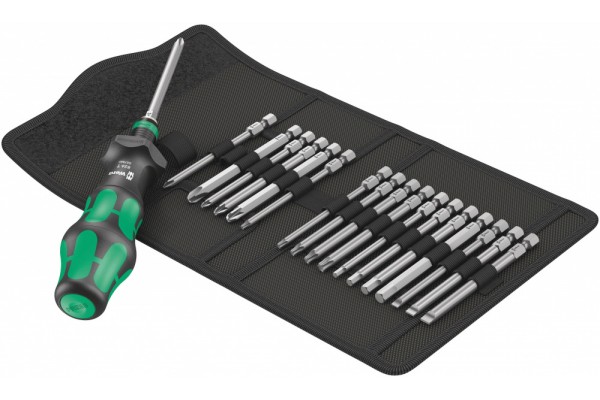 фото Kraftform Kompakt Turbo 1 Набор ручка-держатель с  битами(WE-057482), WERA