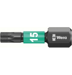 WE-057623 — Бита ударная TORX с алмазным напылением WERA 867/1 IMP DC Impaktor, TX 15 x 25 mm