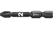 WE-057661 — Бита ударная крестовая Pozidriv с алмазным напылением WERA 855/4 IMP DC Impaktor, PZ 2 x 50 mm