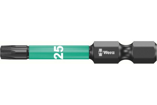 фото WE-057665 — Бита ударная TORX с алмазным напылением WERA 867/4 IMP DC Impaktor, TX 25 x 50 mm(WE-057665), WERA