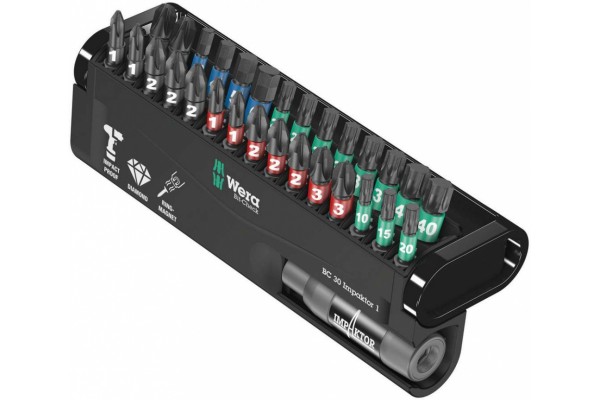 фото WE-057690 — Набор ударных бит WERA Bit-Check 30 Impaktor 1, 30 деталь(WE-057690), WERA