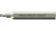 800/0 Micro Slotted Бита шлицевая, SL 0.30 x 1.5 x 30 мм, хвостовик шестигранный 5/32" C4.0 (4 мм)