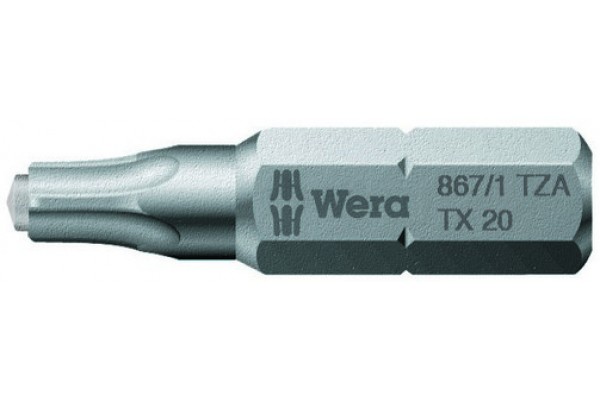 фото WE-066083 — Бита TORX с цапфой WERA 867/1 ZA, TX 25 x 25 mm(WE-066083), WERA