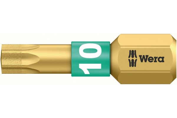 фото WE-066100 — Бита TORX с алмазным напылением WERA 867/1 BDC, TX 10 x 25 mm(WE-066100), WERA