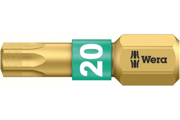 фото WE-066104 — Бита TORX с алмазным напылением WERA 867/1 BDC, TX 20 x 25 mm(WE-066104), WERA