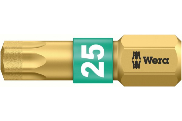 фото WE-066106 — Бита TORX с алмазным напылением WERA 867/1 BDC, TX 25 x 25 mm(WE-066106), WERA