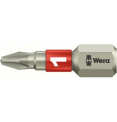 WE-071010 — Бита крестовая Phillips из нержавеющей стали WERA 3851/1 TS, PH 1 x 25 mm