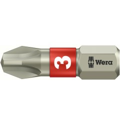 WE-071012 — Бита крестовая Phillips из нержавеющей стали WERA 3851/1 TS, PH 3 x 25 mm