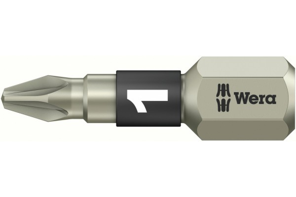 фото WE-071020 — Бита крестовая Pozidriv из нержавеющей стали WERA 3855/1 TS, PZ 1 x 25 mm(WE-071020), WERA