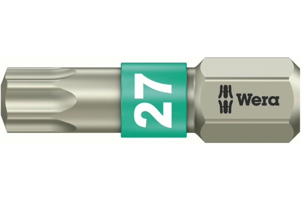 фото WE-071036 — Бита TORX из нержавеющей стали с зоной кручения Torsion WERA 3867/1 TS, TX 27 x 25 mm(WE-071036), WERA
