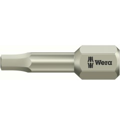 WE-071062 — Бита шестигранная Hex-Plus из нержавеющей стали WERA 3840/1 TS, 1/8 дюйм x 25 mm