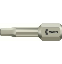 WE-071063 — Бита шестигранная Hex-Plus из нержавеющей стали WERA 3840/1 TS, 9/64 дюйм x 25 mm