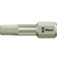WE-071064 — Бита шестигранная Hex-Plus из нержавеющей стали WERA 3840/1 TS, 5/32 дюйм x 25 mm