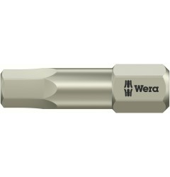 WE-071065 — Бита шестигранная Hex-Plus из нержавеющей стали WERA 3840/1 TS, 3/16 дюйм x 25 mm