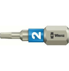 WE-071071 — Бита шестигранная Hex-Plus из нержавеющей стали WERA 3840/1 TS, 2.0 x 25 mm