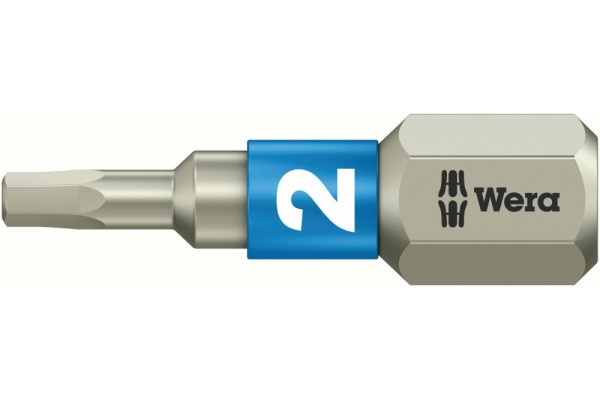 фото WE-071071 — Бита шестигранная Hex-Plus из нержавеющей стали WERA 3840/1 TS, 2.0 x 25 mm(WE-071071), WERA