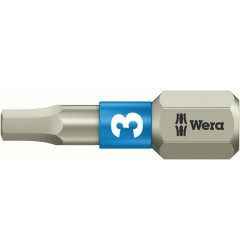 WE-071073 — Бита шестигранная Hex-Plus из нержавеющей стали WERA 3840/1 TS, 3.0 x 25 mm