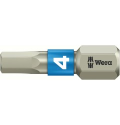 WE-071074 — Бита шестигранная Hex-Plus из нержавеющей стали WERA 3840/1 TS, 4.0 x 25 mm