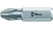 WE-072082 — Бита крестовая Pozidriv с закалкой до вязкой твёрдости WERA 855/1 Z, PZ 2 x 25 mm
