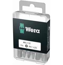 WE-072400 — Набор бит WERA 851/1 Z DIY, PH 1 x 25 mm (10 шт.)