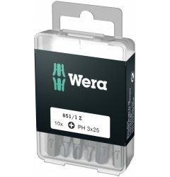 WE-072402 — Набор бит WERA 851/1 Z DIY, PH 3 x 25 mm (10 шт.)
