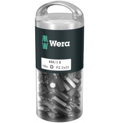 WE-072444 — Набор бит WERA 855/1 Z DIY 100, PZ 2 x 25 mm (100 шт.)