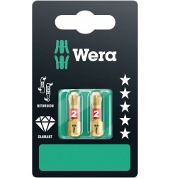 WE-073335 — Набор бит в блистерной упаковке WERA 851/1 BDC SB , 2 x PH 2 x 25 mm