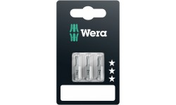 фото WE-073342 — Набор бит в блистерной упаковке WERA 840/1 Z Набор A SB, 2.0 und 2.5 und 3.0 x 25 mm (WE-073342])