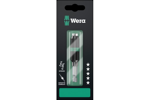 фото WE-073420 — Биты в блистерной упаковке WERA 897/4 R SB, 1/4 дюйм x 75 mm(WE-073420), WERA