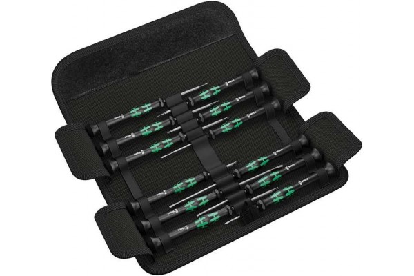фото WE-073675 — Набор отвёрток для электроники WERA Kraftform Micro-Set, 12 предметов(WE-073675), WERA