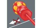 WE-104906 — Диэлектрическая торцевая отвёртка WERA 190 i VDE 1000V, 3/8 дюйм x 125 mm