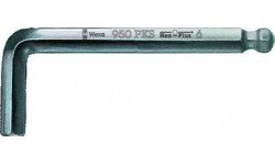 фото WE-133157 — Шестигранный ключ WERA 950 PKS, метрический, хромированный, Hex-Plus, 8.0 mm (WE-133157])