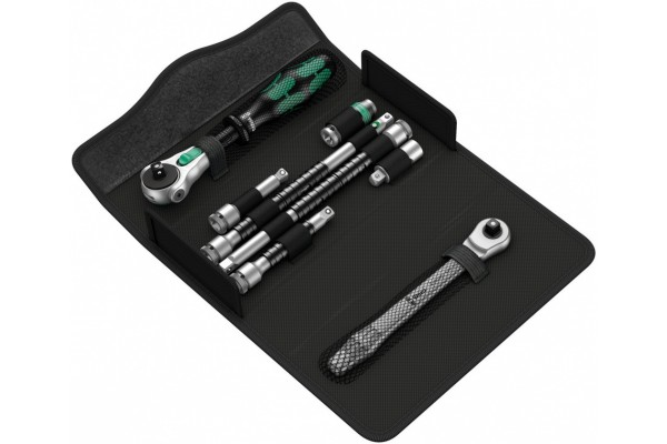 фото WE-135949 — Набор инструмента WERA Kraftform Kompakt Zyklop MS1 Metal/Speed 1/4", 8 предметов(WE-135949), WERA