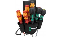 9621 SET 2 Kraftform Ball-Grip Набор отвёрток в поясной сумке, 8 пр., PH 1/2, Силовая SL 5.5, VDE SL 3.5, Ball-Grip: PH 1/2, SL 6