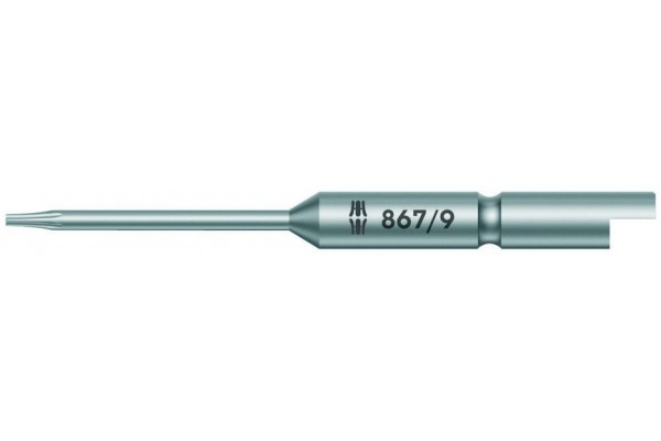 фото WE-332607 — Бита TORX с хвостовиком Halfmoon (полумесяц) WERA 867/9 C, TX 10 x 70 mm(WE-332607), WERA