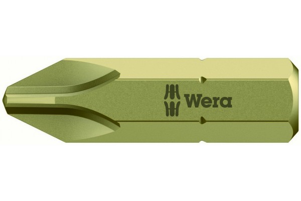 фото WE-380156 — Бита крестовая Phillips особо твёрдая WERA 851/1 AH, PH 2 x 25 mm(WE-380156), WERA