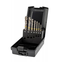 Набор метчиков машинных YELLOW RING HSS-E, DIN 371/376, 35° RSP, 7 пр., M3-12